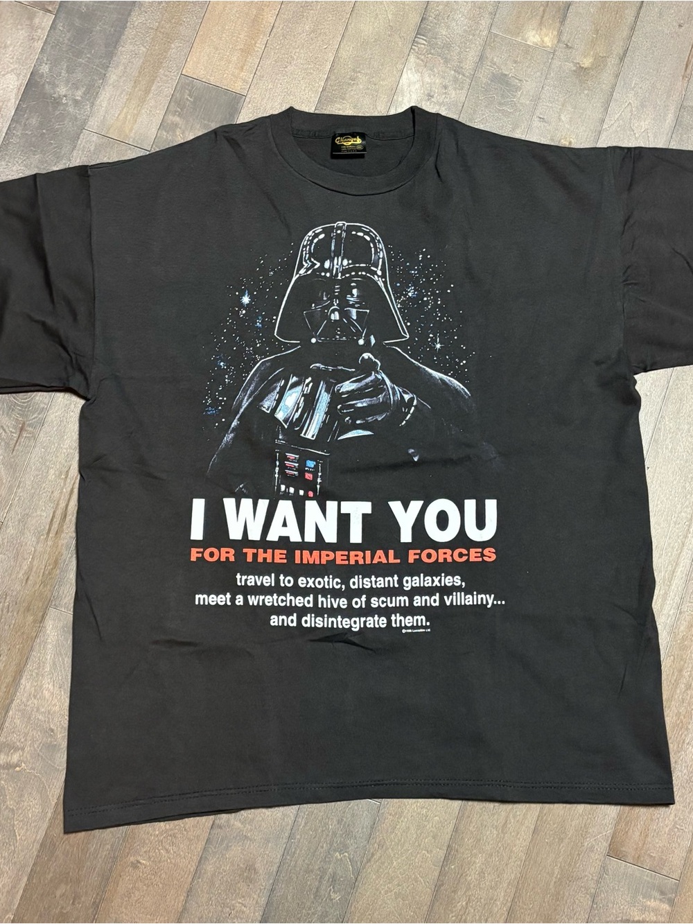 Vintage 1996 Star Wars Darth Vader Changes Tee XXL Deadstock Single Stitch